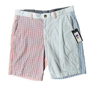 Vineyard Vines Mens Seersucker Shorts Size‎ 32 NEW Party Breaker Patchwork Check